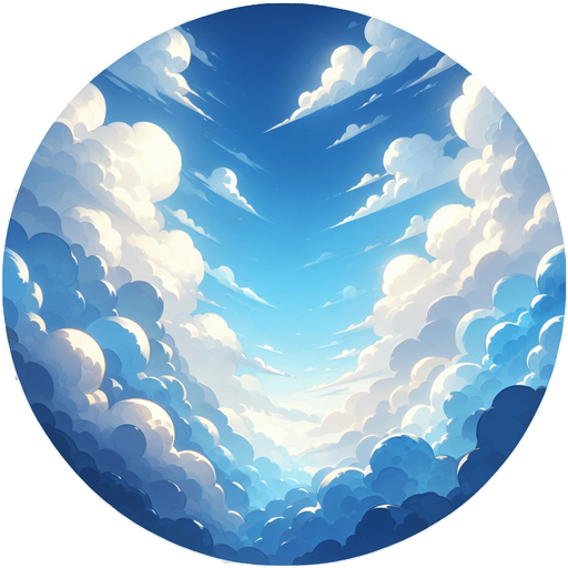 Sky.
Single Game Texture. In-Game asset. 2d. Blank background. High contrast. No shadows.