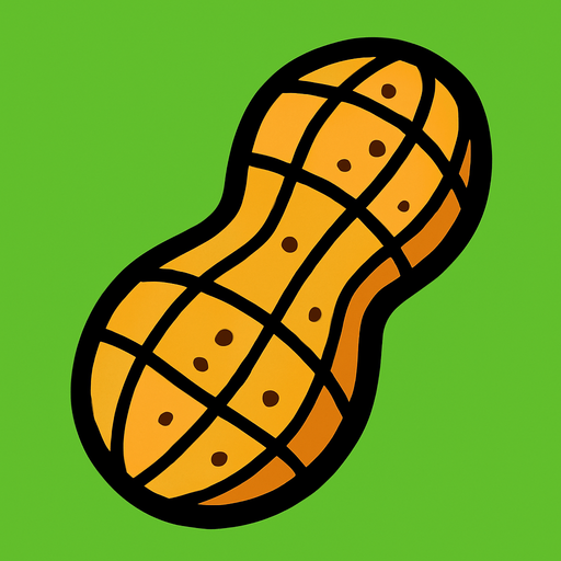 Peanut.
In-Game asset.  2d.  High contrast.  No shadows