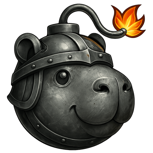 Transformalo todo en metal. Recuerda los rasgos de capibara. Hazlo redondo y sin fondo.