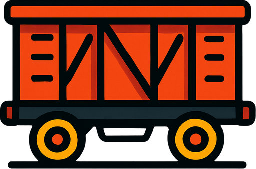 Vagon.
In-Game asset.  2d.  High contrast.  No shadows