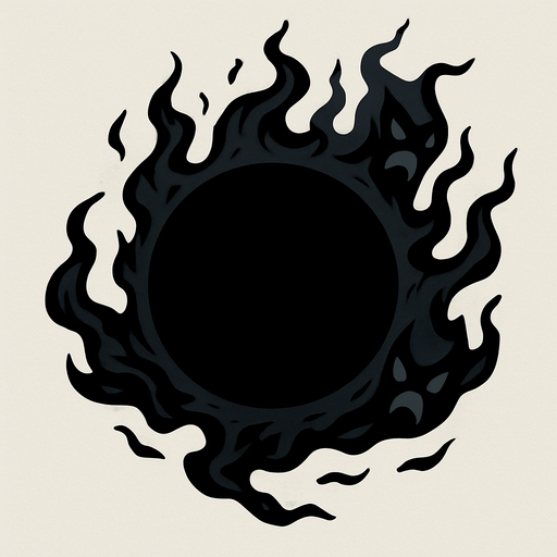 roh jahat berbentuk orb gelap.
In-Game asset.  2d.  High contrast.  No shadows