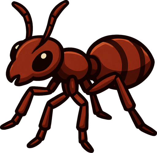 make an ant.
In-Game asset.  High contrast.  No shadows