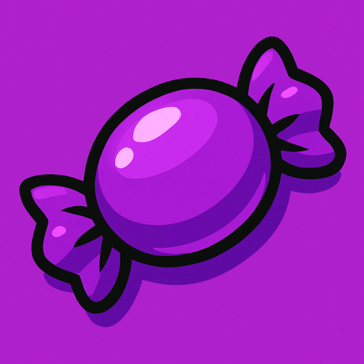 candy purple.
In-Game asset.  2d.  High contrast.  No shadows