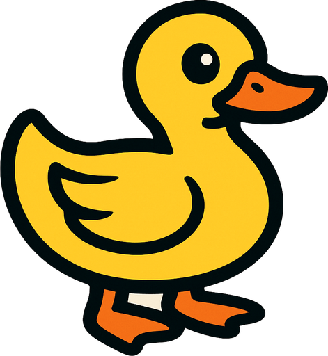 Duck.
In-Game asset.  2d.  High contrast.  No shadows