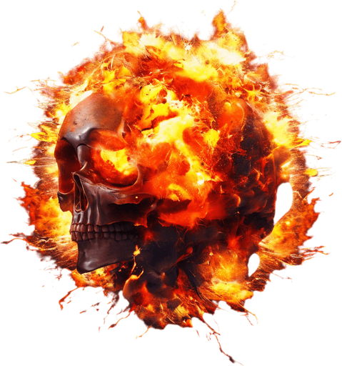 Skull explosion