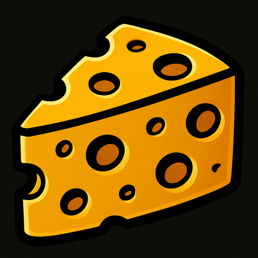 peynir resmi.
In-Game asset.  2d.  High contrast.  No shadows
