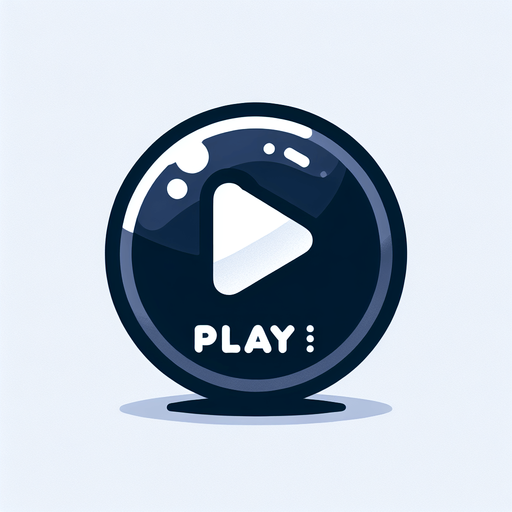 Simple round start Button with big Play/start Symbol.
Single Game Texture. In-Game asset. 2d. Blank background. High contrast. No shadows.