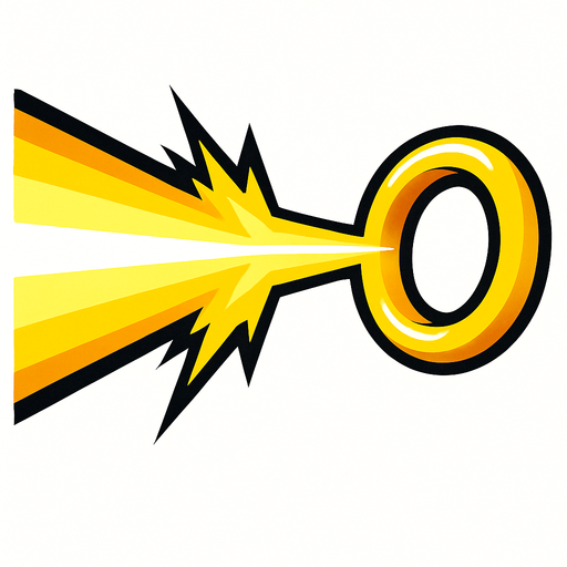 beam to sonic's ring.
In-Game asset.  High contrast.  No shadows