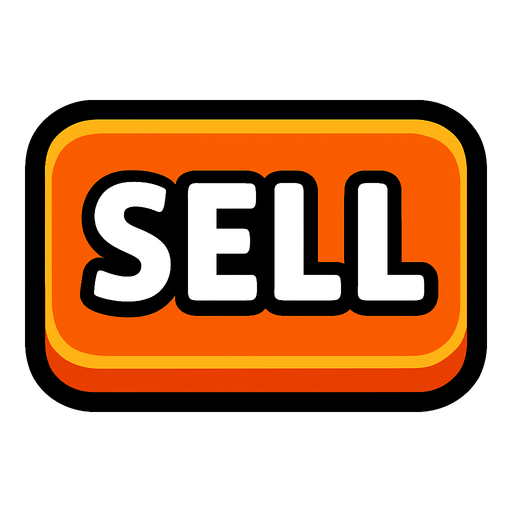 sell button.
In-Game asset.  2d.  High contrast.  No shadows
