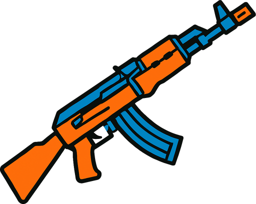 Weapon.
In-Game asset.  2d.  High contrast.  No shadows