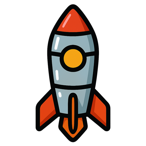 A missile.
In-Game asset.  2d.  High contrast.  No shadows