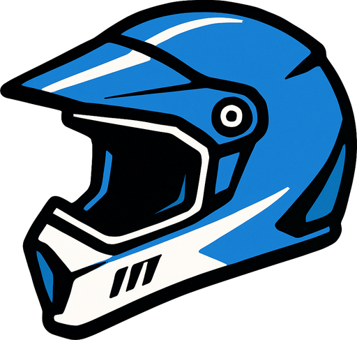 biker helmet.
In-Game asset.  2d.  High contrast.  No shadows