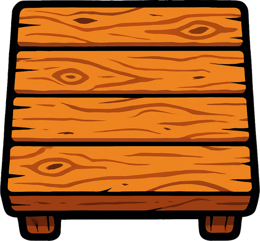 aynı boyutta bir masa nın üzerisi.
In-Game asset.  2d.  High contrast.  No shadows