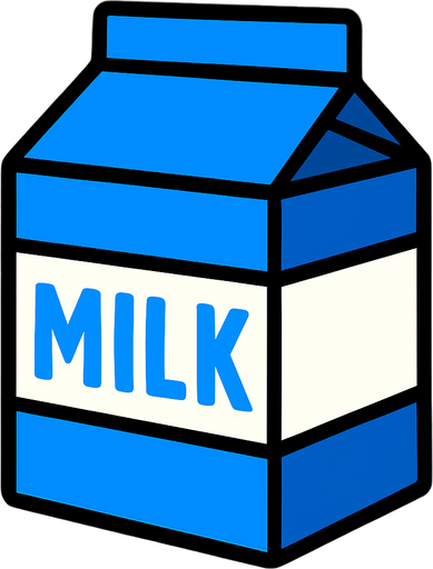 milk.
In-Game asset.  2d.  High contrast.  No shadows