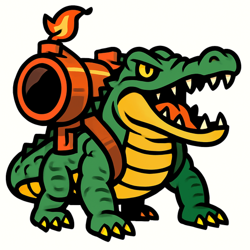 Bombardilo crocodilo.kasası yap.
In-Game asset.  2d.  High contrast.  No shadows