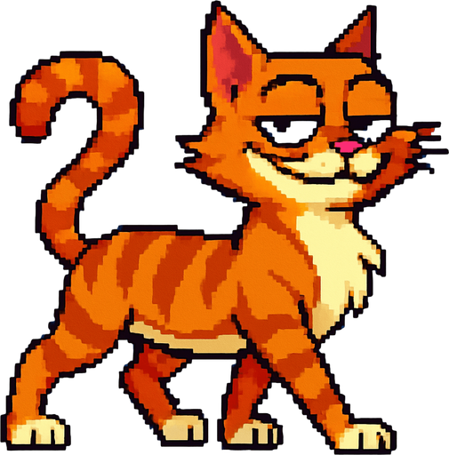 puedes cambiar la posicion de las patas, es decir las que estan atras pasan adelante y viceversa, con el mismo estilo pixel art de la foto original y fondo azul