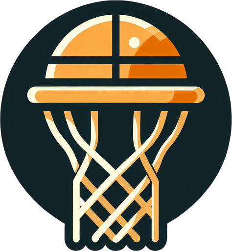 Basketball basket.
Single Game Texture. In-Game asset. 2d. Blank background. High contrast. No shadows.