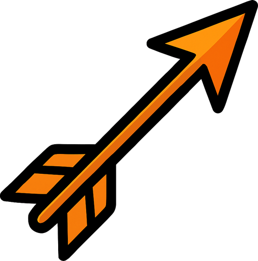 flèche.
In-Game asset.  2d.  High contrast.  No shadows