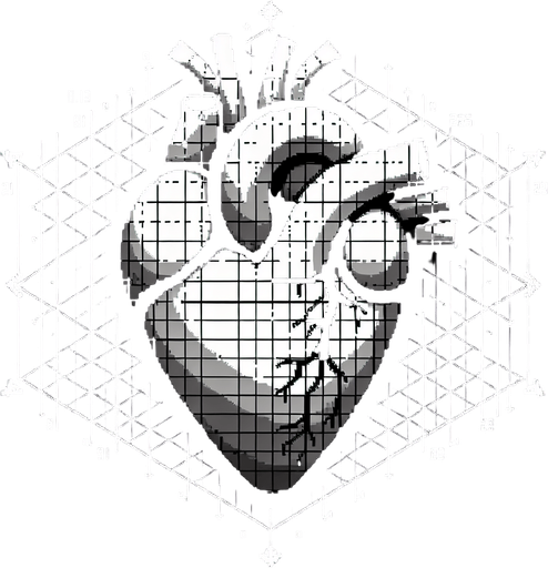 heart.
Single Game Texture. In-Game asset. 2d. Blank background. High contrast. No shadows.