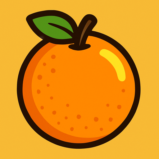 make the orange.
In-Game asset.  2d.  High contrast.  No shadows