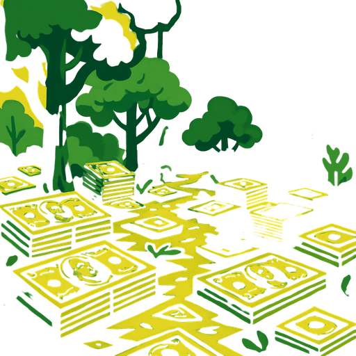 para ile kaplı orman.
In-Game asset.  2d.  High contrast.  No shadows