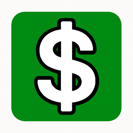 white dollar icon.
In-Game asset.  2d.  High contrast.  No shadows
