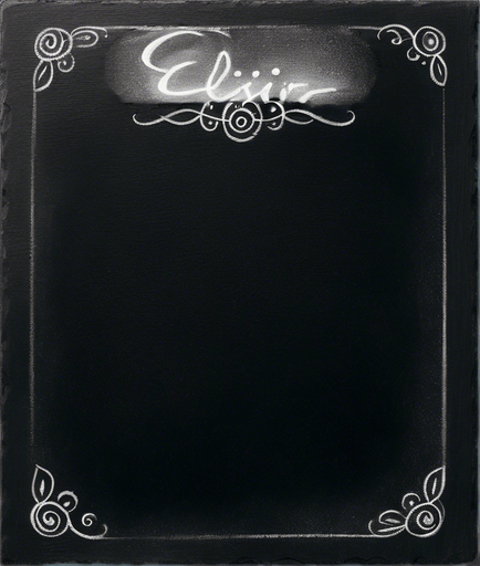 Title "ELIXIR" in white chalk