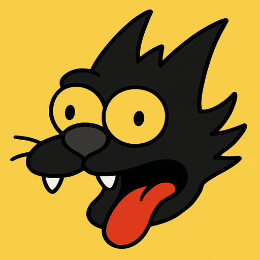 Scratchy's head.
In-Game asset.  2d.  High contrast.  No shadows. Simpsons