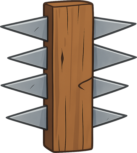 bir tahta etrafında bıçakları olan bir tahta
. No background. Transparent background. Blank background. No shadows. 2d. In-Game asset. flat
