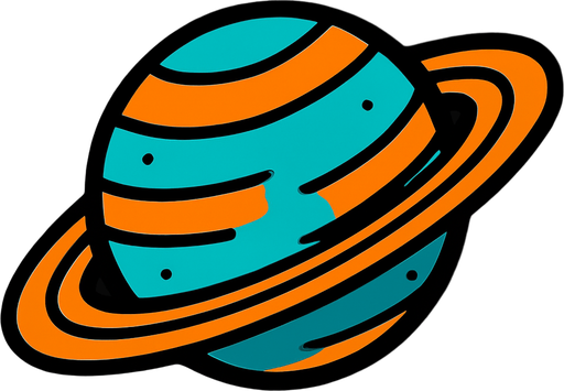 satürn.
In-Game asset.  2d.  High contrast.  No shadows