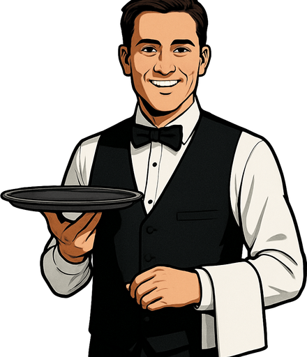 Garson - Gerçekçi - Yazısız.
In-Game asset.  2d.  High contrast.  No shadows