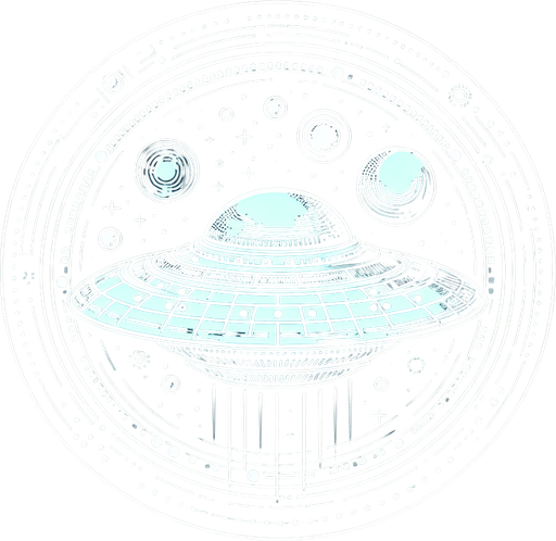A RIVAL UFO PNG.
Single Game Texture. In-Game asset. 2d. Blank background. High contrast. No shadows.