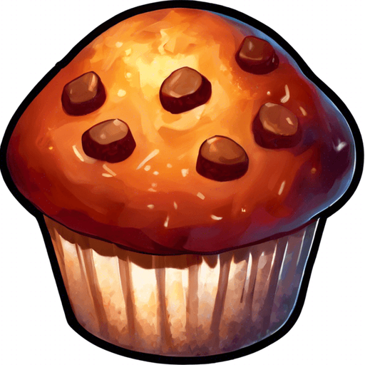 Sparkling Muffin with "+1" written on it