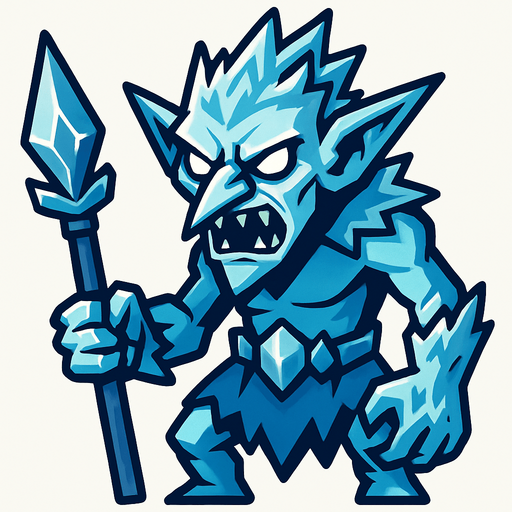 buzul goblin.
In-Game asset.  2d.  High contrast.  No shadows