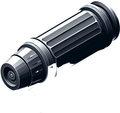 Bullet.
Single Game Texture. In-Game asset. 2d. Blank background. High contrast. No shadows.