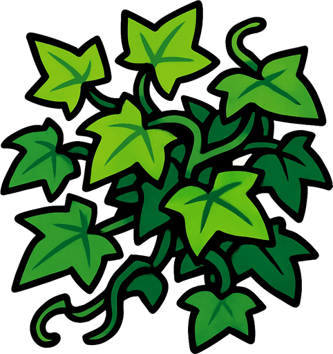 Ivy.
In-Game asset.  2d.  High contrast.  No shadows