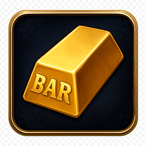 Crea un asset de fondo para el símbolo 'B' de Megaways (Barra de Oro).
Un panel cuadrado o ligeramente redondeado. Fondo de terciopelo oscuro (negro o azul noche) o un metal pulido muy oscuro. Borde elegante dorado o plateado. Puede tener un patrón sutil de filigrana de casino en las esquinas. Debe ser un fondo neutro pero lujoso para que la barra de oro resalte. Fondo transparente.
In-Game asset.  2d.  High contrast.  No shadows