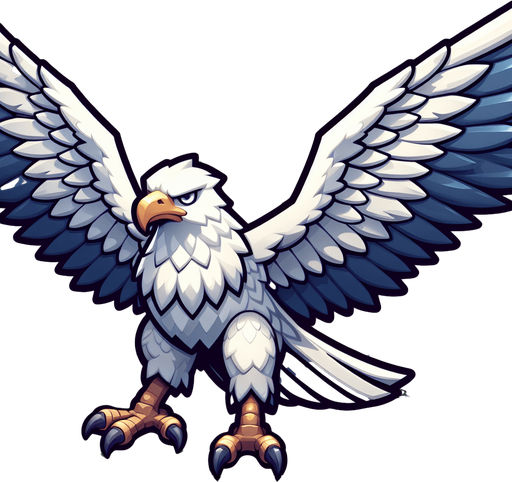 🦅.
Single Game Texture. In-Game asset. 2d. Blank background. High contrast. No shadows.