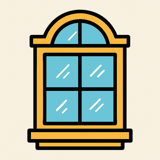 pencere.
In-Game asset.  2d.  High contrast.  No shadows