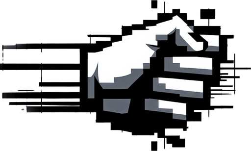 A hand with fingers will be slaps.
Single Game Texture. In-Game asset. 2d. Blank background. High contrast. No shadows.