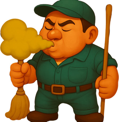 Make a version where he inhales