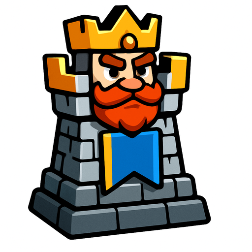 King tower.
In-Game asset.  2d.  High contrast.  No shadows