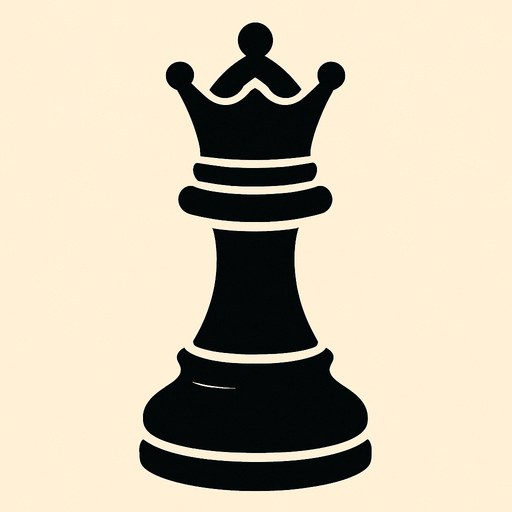 Black Queen Chess.
In-Game asset.  2d.  High contrast.  No shadows