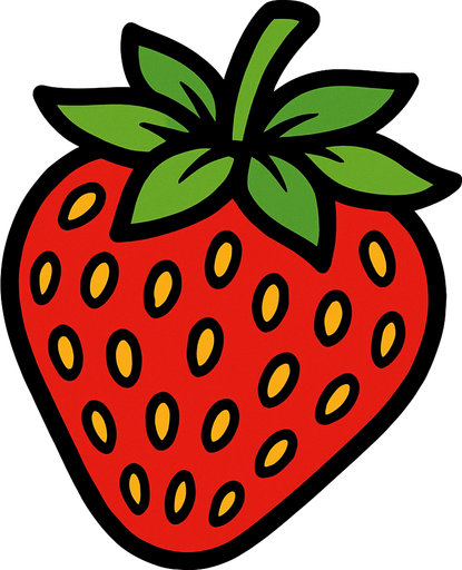 Fraise.
In-Game asset.  2d.  High contrast.  No shadows
