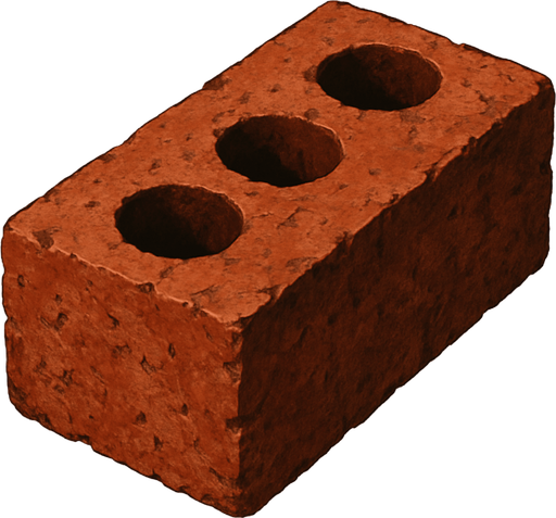 Un ladrillo realista.
In-Game asset.  2d.  High contrast.  No shadows. Realista