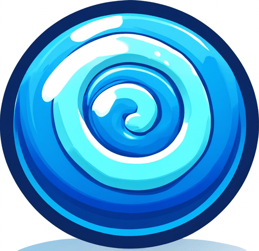 Blue circular candy