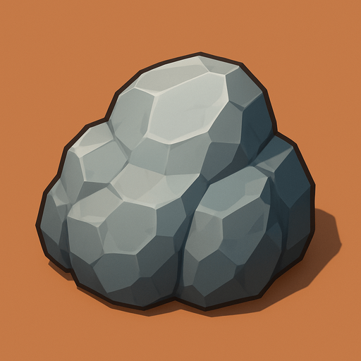 Roca.
In-Game asset.  High contrast.  No shadows. 3D