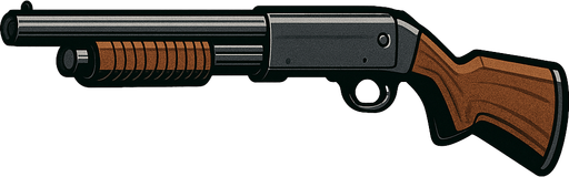 Escopeta realista.
In-Game asset.  2d.  High contrast.  No shadows
