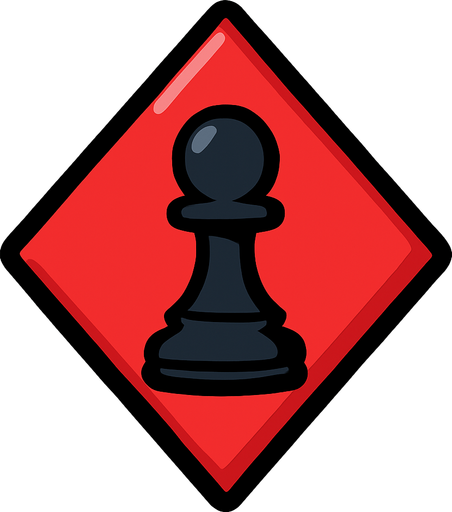 Just the diamond from this picture with the icon of a gambit in the center of it.