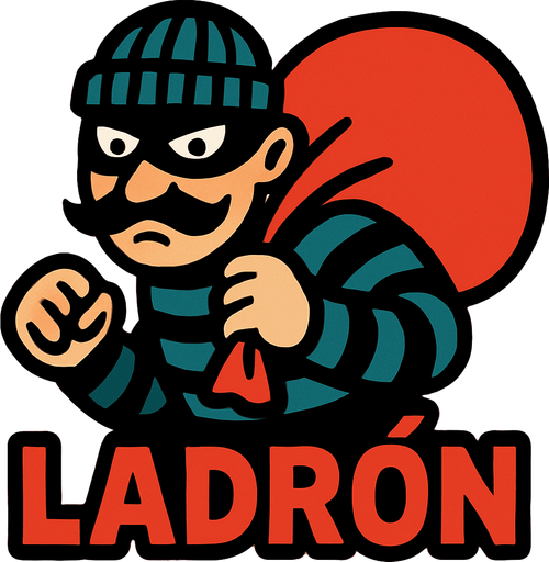 Ladron.
In-Game asset.  2d.  High contrast.  No shadows